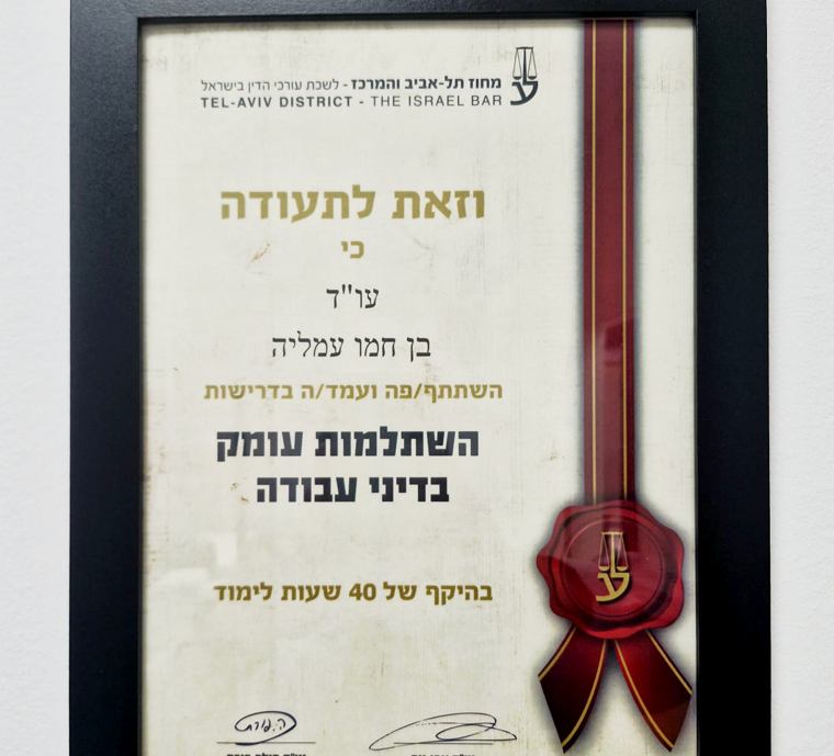 השתלמות עומק בדיני עבודה